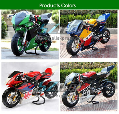 49CC 50CC 2-Stroke Gasoline MINI Motorcycle Street Sports Racing Small Dirt Bikes Adult Children Boy Girl Child Men Women MOTO