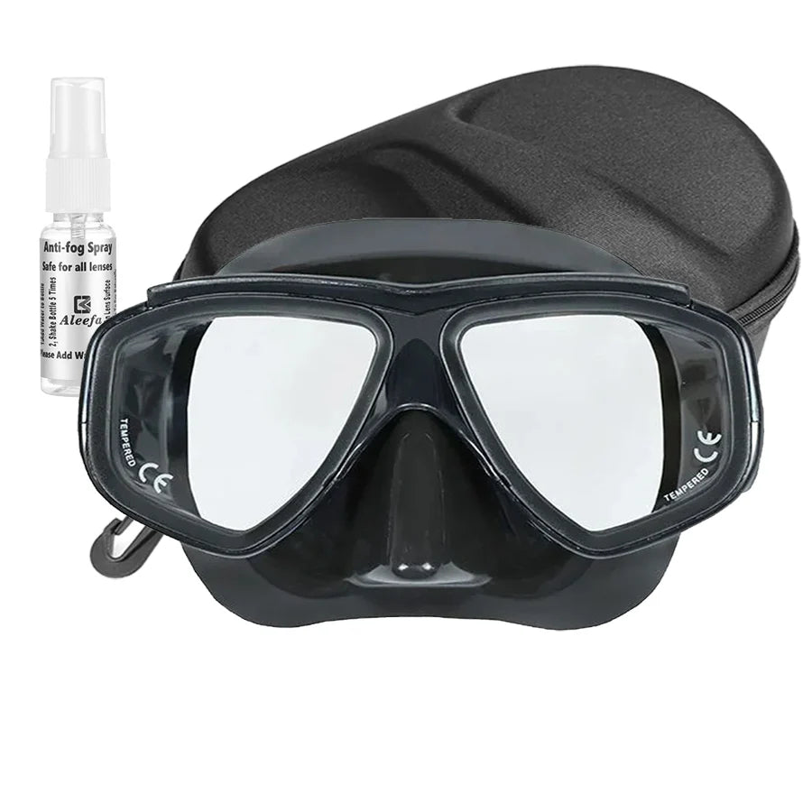 Customize Myopia Diving Mask Snakeskin Anti Fog for Spearfishing Gear Swimming Masks Googles Nearsighted Lenses Short-sighted