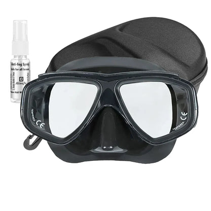 Customize Myopia Diving Mask Snakeskin Anti Fog for Spearfishing Gear Swimming Masks Googles Nearsighted Lenses Short-sighted