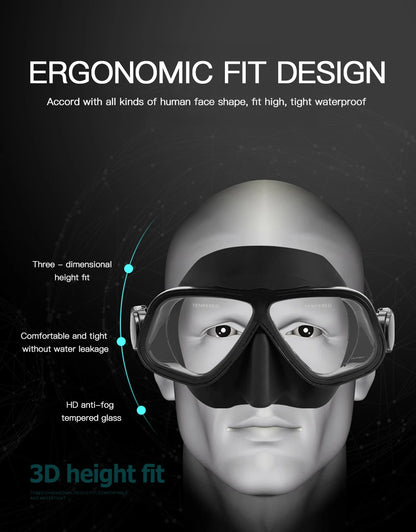 Similar Apollo's Free Diving Mask Aluminum Alloy Frame Mask Swimming Glasses 65cc Scuba diving Masks Snorkeling Wet Tube Set