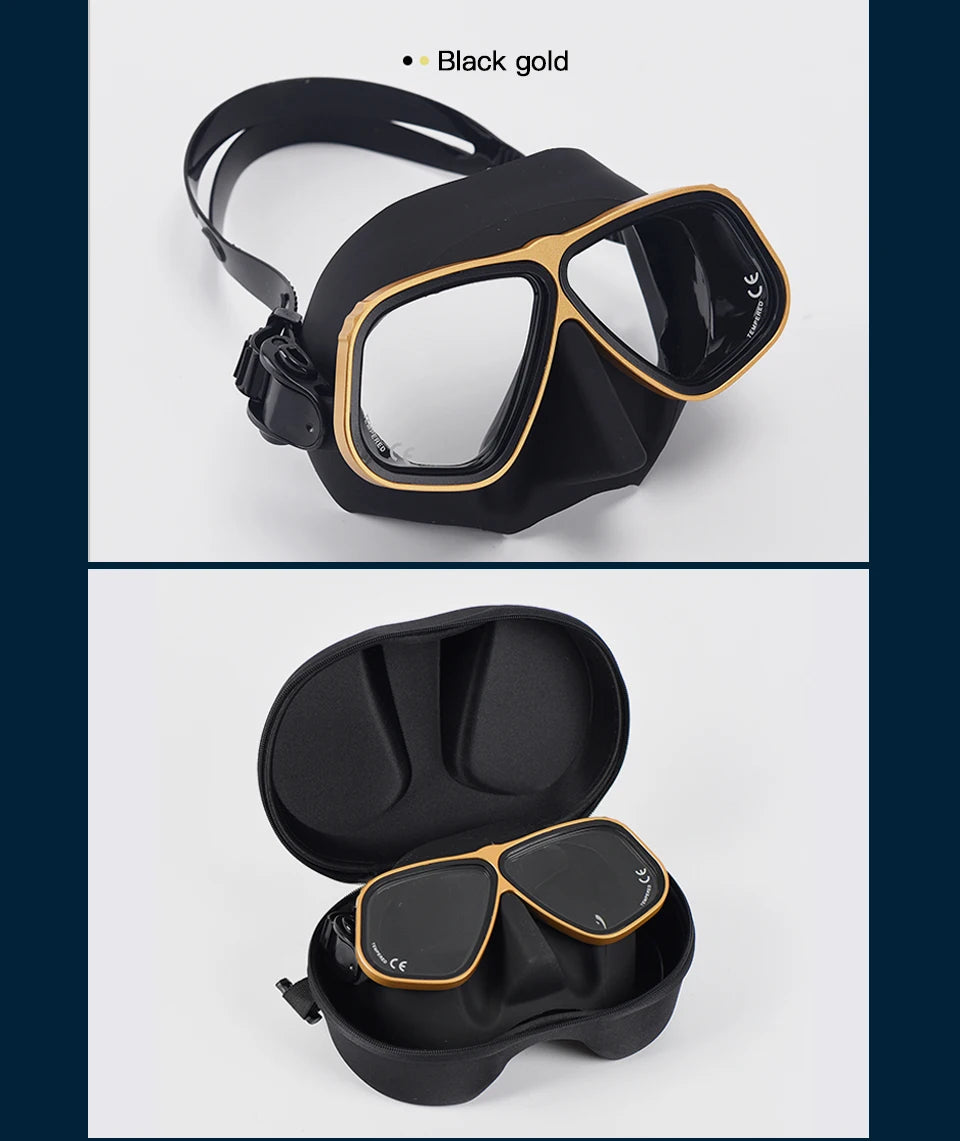 Similar Apollo's Free Diving Mask Aluminum Alloy Frame Mask Swimming Glasses 65cc Scuba diving Masks Snorkeling Wet Tube Set