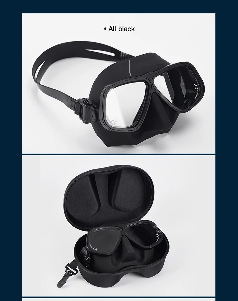 Similar Apollo's Free Diving Mask Aluminum Alloy Frame Mask Swimming Glasses 65cc Scuba diving Masks Snorkeling Wet Tube Set
