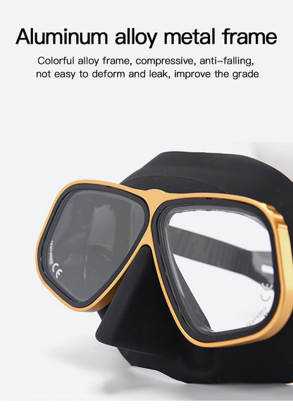 Similar Apollo's Free Diving Mask Aluminum Alloy Frame Mask Swimming Glasses 65cc Scuba diving Masks Snorkeling Wet Tube Set